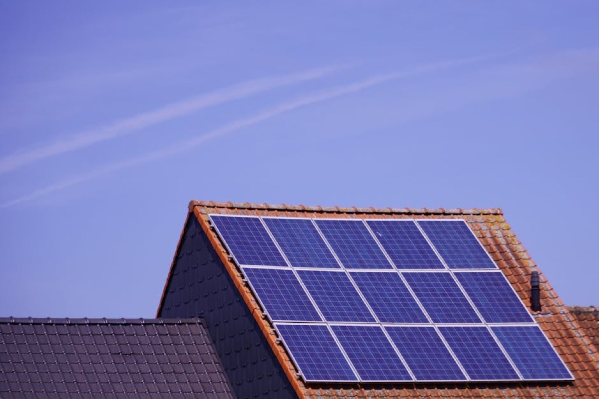 Photovoltaik-Module auf einem Hausdach